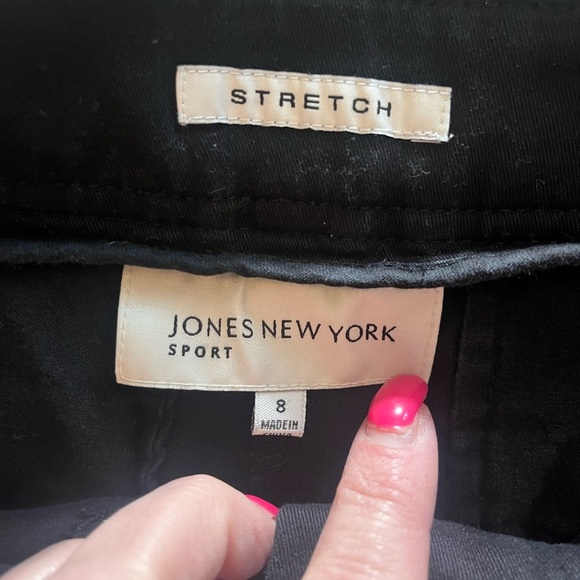 Jones New York Black Stretch Sport Shorts women’s size 8 - Picture 8 of 12